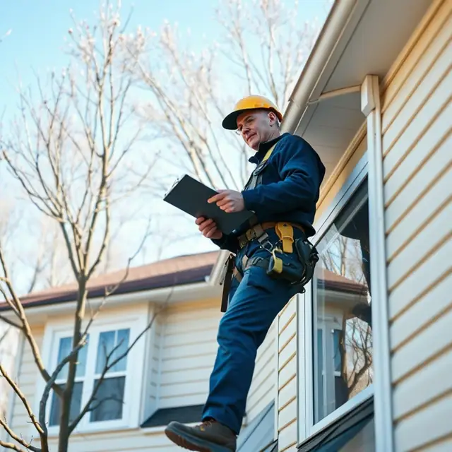 Spring roof inspection on a Central Pennsylvania home after winter