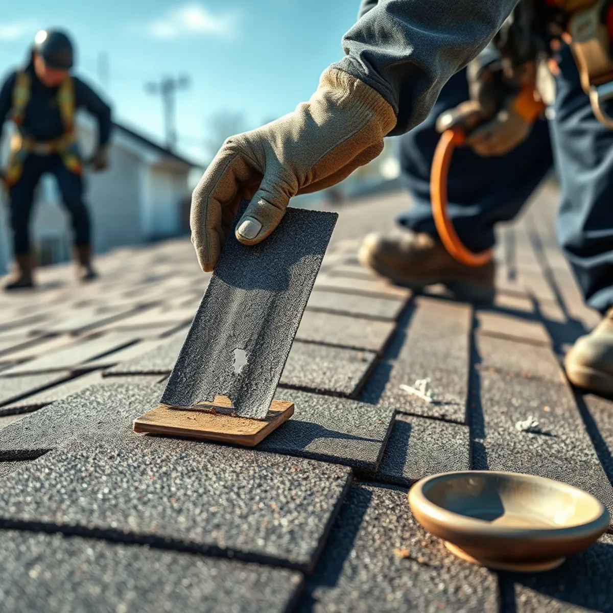 Widespread broken shingle seal strips found after a wind storm