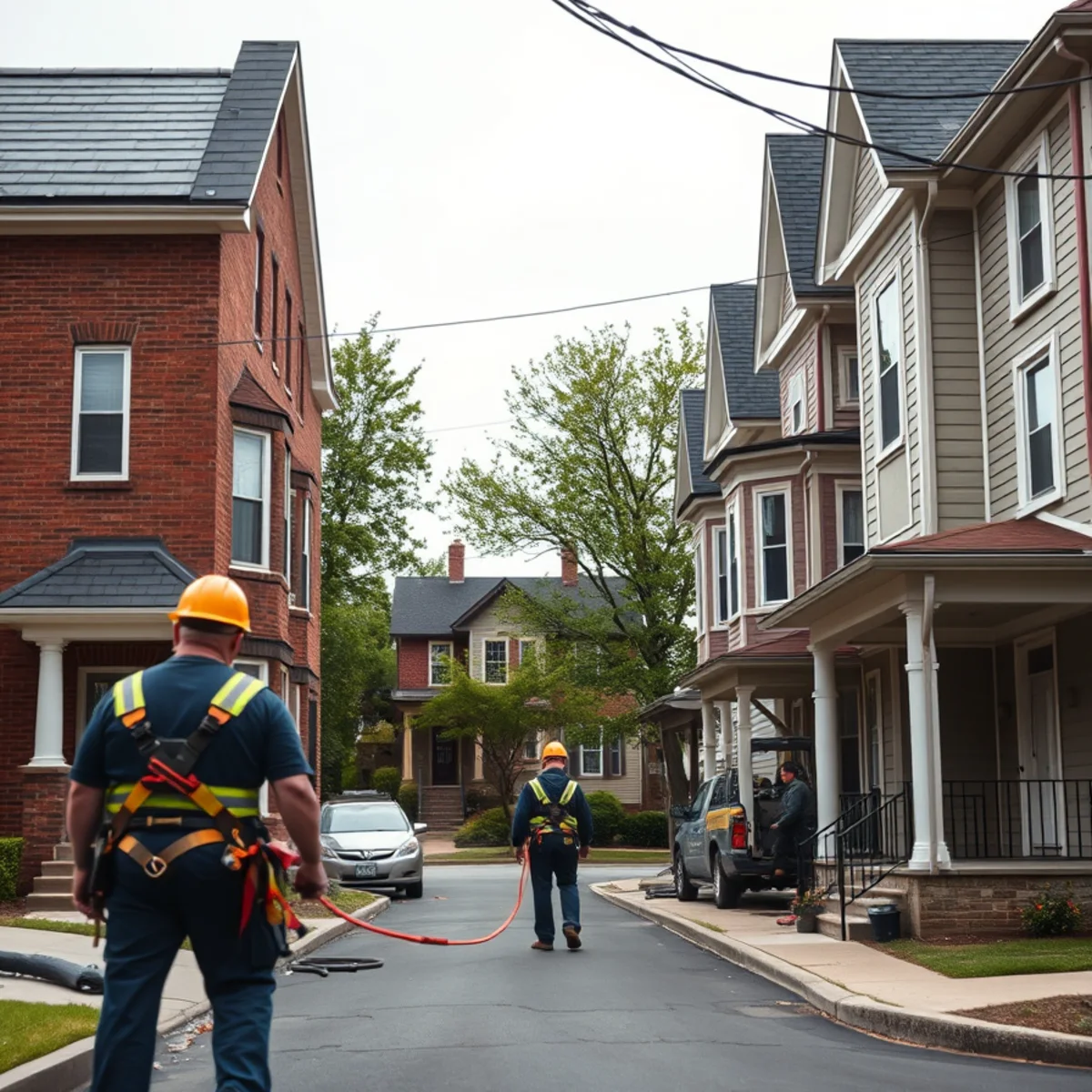 The range of Dauphin County, PA housing stock served by Capitol Roofers, from rowhomes to suburban colonials