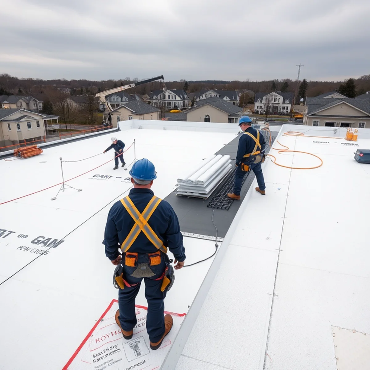 Phased roofing work over an occupied medical building in Derry Township, PA