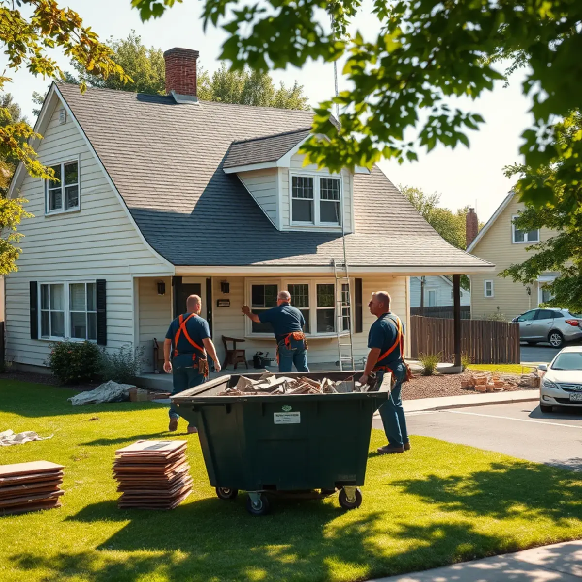 Roof work scheduled around a summer turnover on a student rental in Elizabethtown, PA