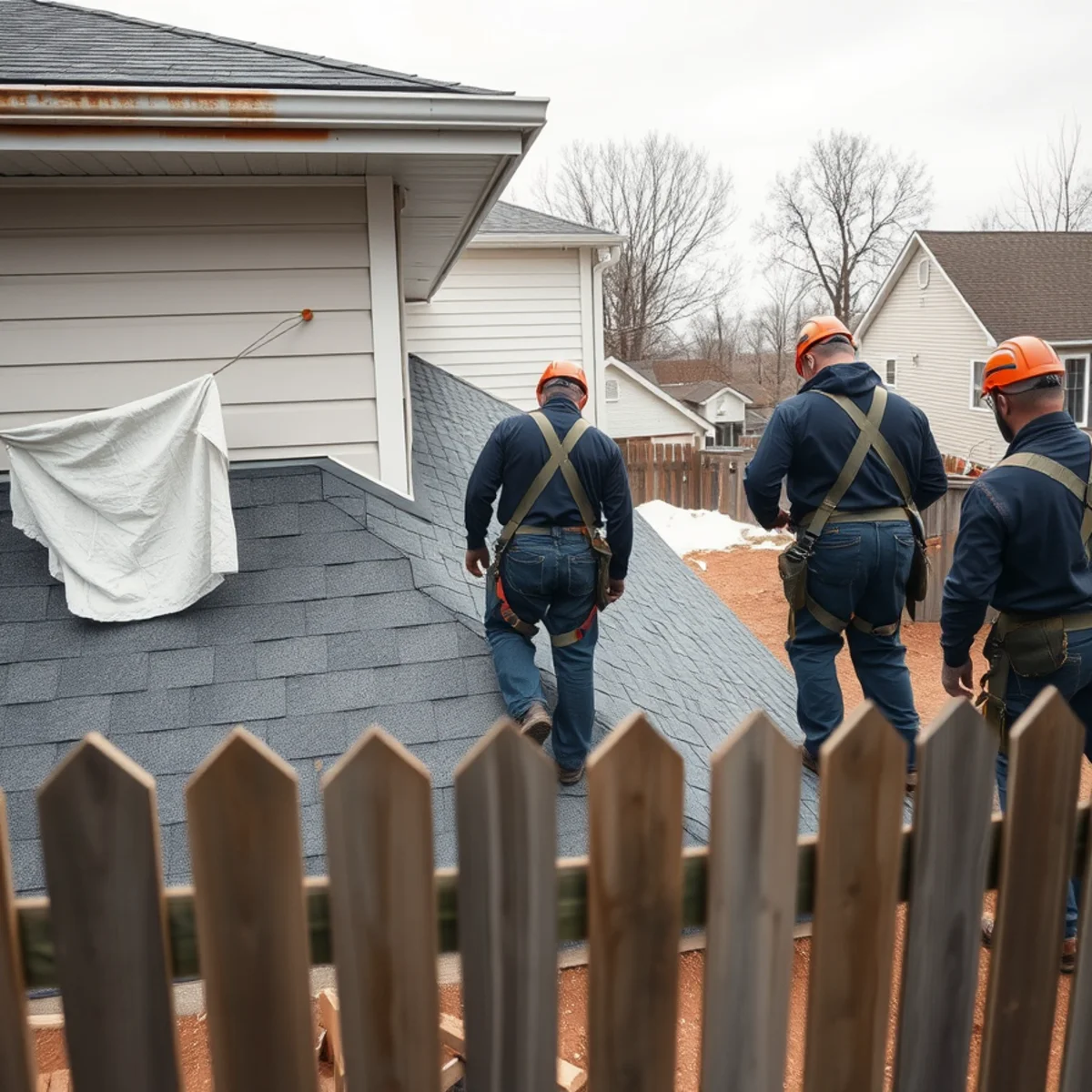 Low-slope rear addition roof on an older home in Swatara Township, PA